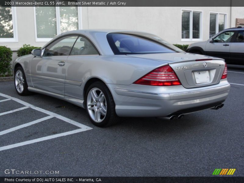 Brilliant Silver Metallic / Ash Grey 2003 Mercedes-Benz CL 55 AMG