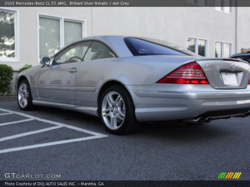 Brilliant Silver Metallic / Ash Grey 2003 Mercedes-Benz CL 55 AMG