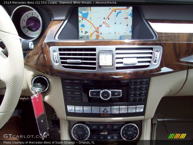 Diamond White Metallic / Almond/Mocha 2014 Mercedes-Benz CLS 550 Coupe