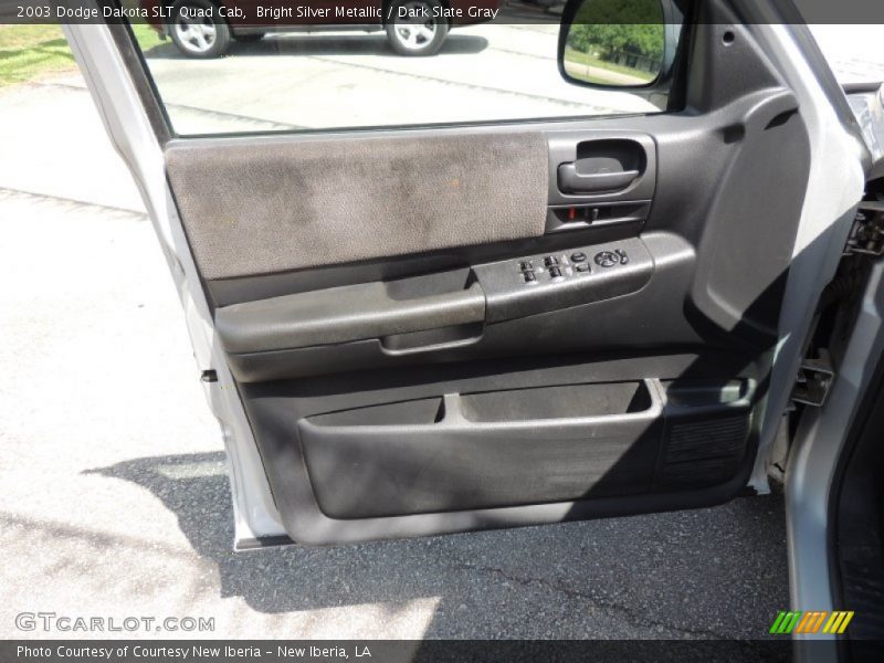 Bright Silver Metallic / Dark Slate Gray 2003 Dodge Dakota SLT Quad Cab