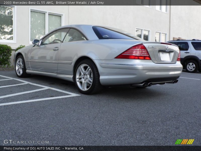 Brilliant Silver Metallic / Ash Grey 2003 Mercedes-Benz CL 55 AMG