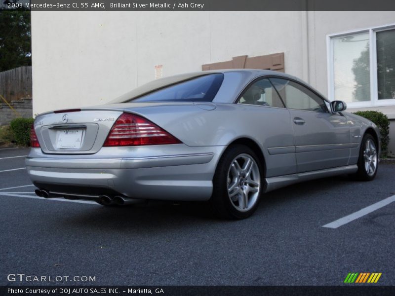 Brilliant Silver Metallic / Ash Grey 2003 Mercedes-Benz CL 55 AMG