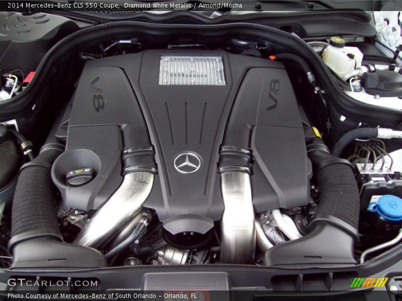 Diamond White Metallic / Almond/Mocha 2014 Mercedes-Benz CLS 550 Coupe