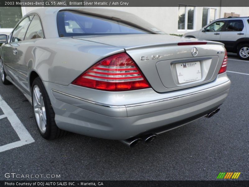 Brilliant Silver Metallic / Ash Grey 2003 Mercedes-Benz CL 55 AMG