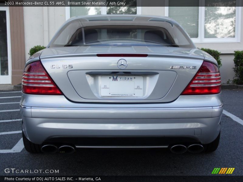 Brilliant Silver Metallic / Ash Grey 2003 Mercedes-Benz CL 55 AMG