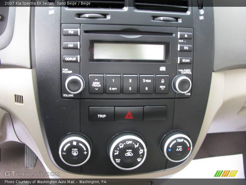 Sand Beige / Beige 2007 Kia Spectra EX Sedan