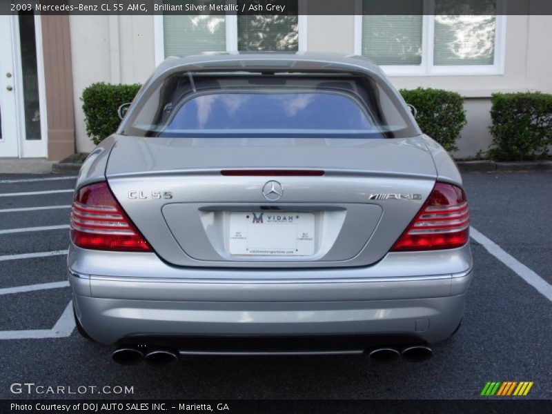 Brilliant Silver Metallic / Ash Grey 2003 Mercedes-Benz CL 55 AMG