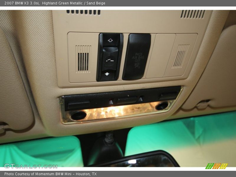 Highland Green Metallic / Sand Beige 2007 BMW X3 3.0si