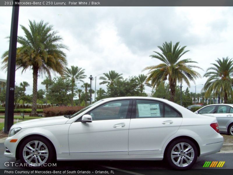 Polar White / Black 2013 Mercedes-Benz C 250 Luxury