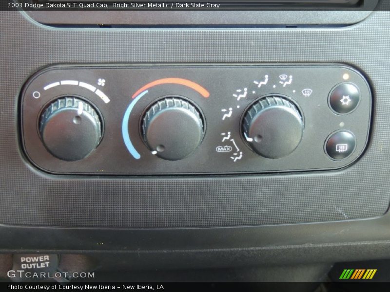 Bright Silver Metallic / Dark Slate Gray 2003 Dodge Dakota SLT Quad Cab