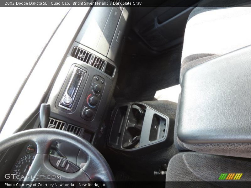Bright Silver Metallic / Dark Slate Gray 2003 Dodge Dakota SLT Quad Cab