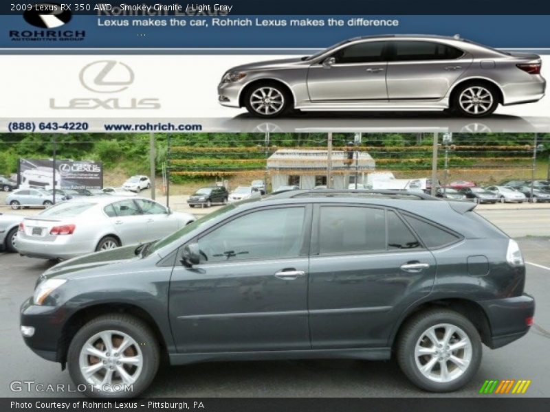 Smokey Granite / Light Gray 2009 Lexus RX 350 AWD