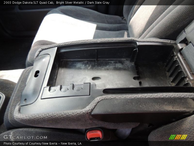 Bright Silver Metallic / Dark Slate Gray 2003 Dodge Dakota SLT Quad Cab