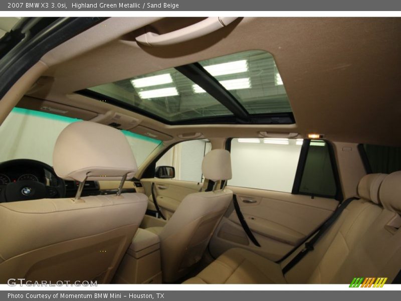 Highland Green Metallic / Sand Beige 2007 BMW X3 3.0si