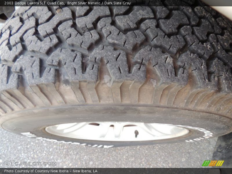 Bright Silver Metallic / Dark Slate Gray 2003 Dodge Dakota SLT Quad Cab