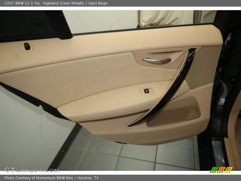 Highland Green Metallic / Sand Beige 2007 BMW X3 3.0si