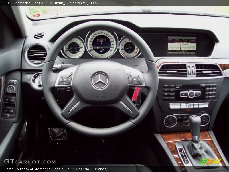 Polar White / Black 2013 Mercedes-Benz C 250 Luxury