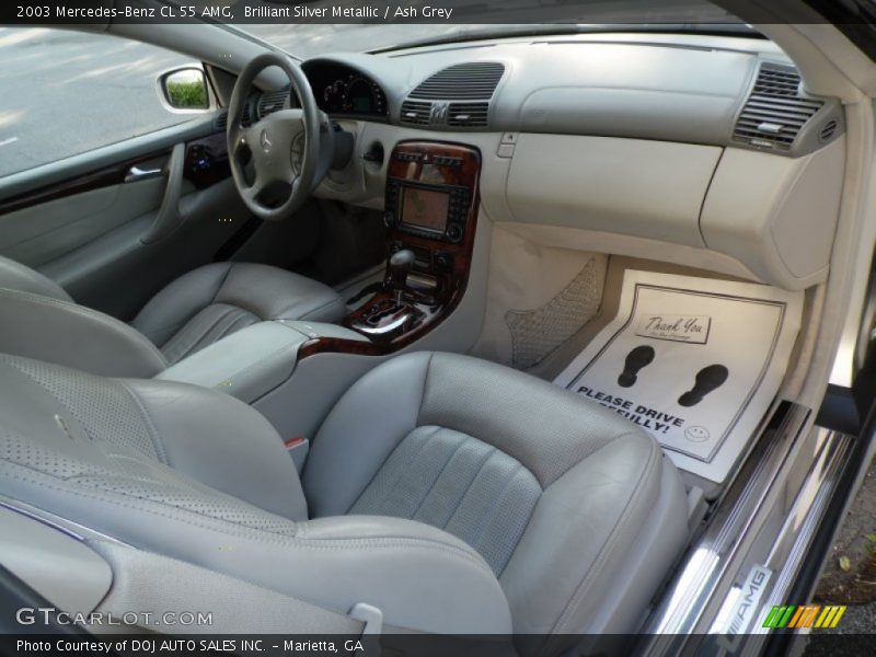 Brilliant Silver Metallic / Ash Grey 2003 Mercedes-Benz CL 55 AMG