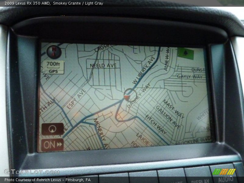 Smokey Granite / Light Gray 2009 Lexus RX 350 AWD