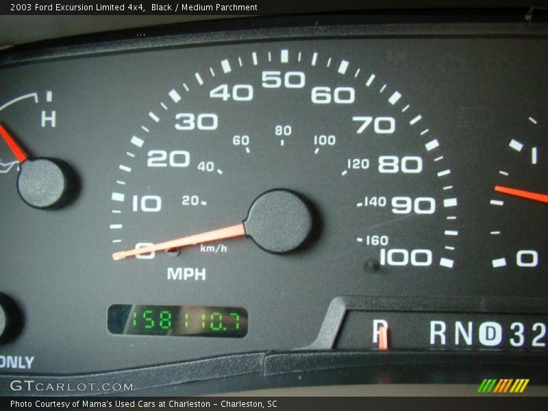 Black / Medium Parchment 2003 Ford Excursion Limited 4x4