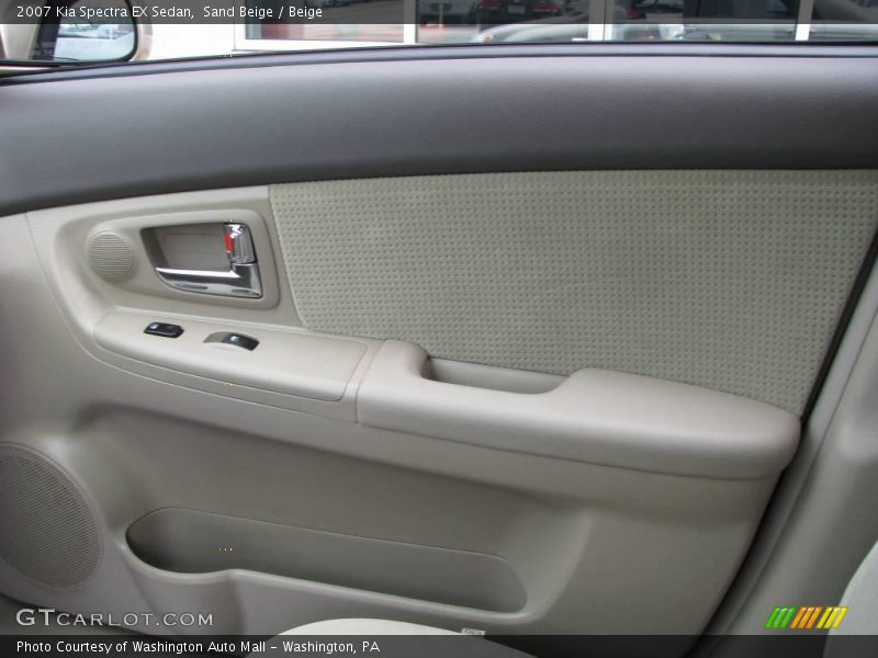 Sand Beige / Beige 2007 Kia Spectra EX Sedan