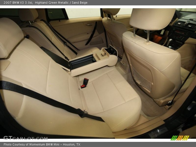 Highland Green Metallic / Sand Beige 2007 BMW X3 3.0si