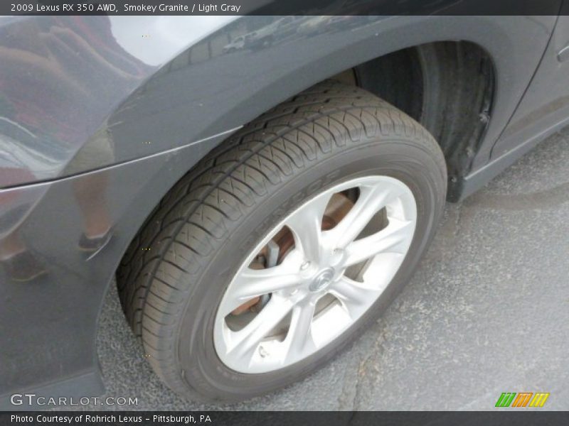 Smokey Granite / Light Gray 2009 Lexus RX 350 AWD
