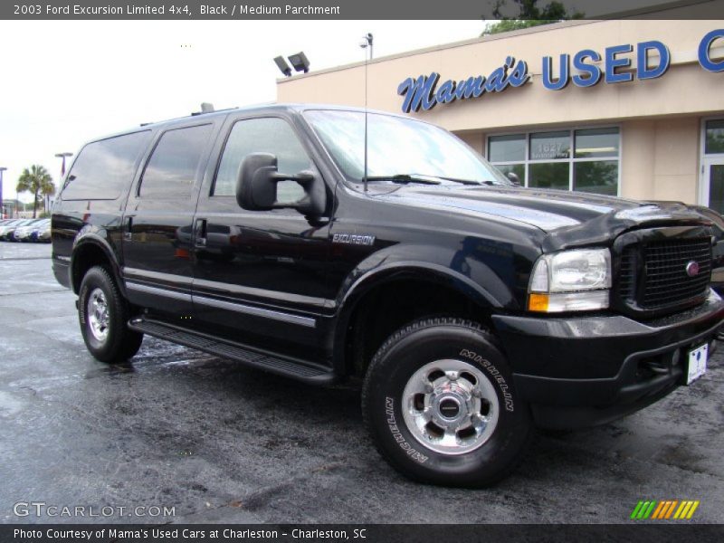 Black / Medium Parchment 2003 Ford Excursion Limited 4x4