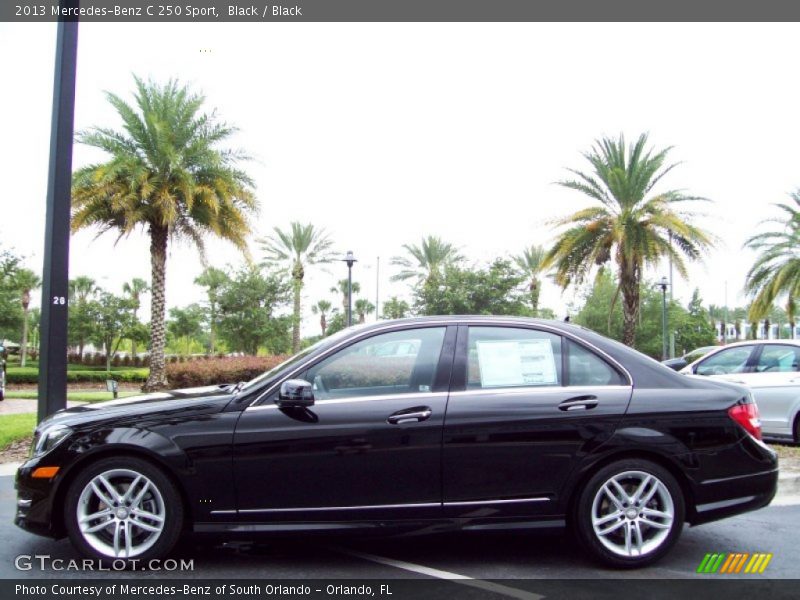 Black / Black 2013 Mercedes-Benz C 250 Sport