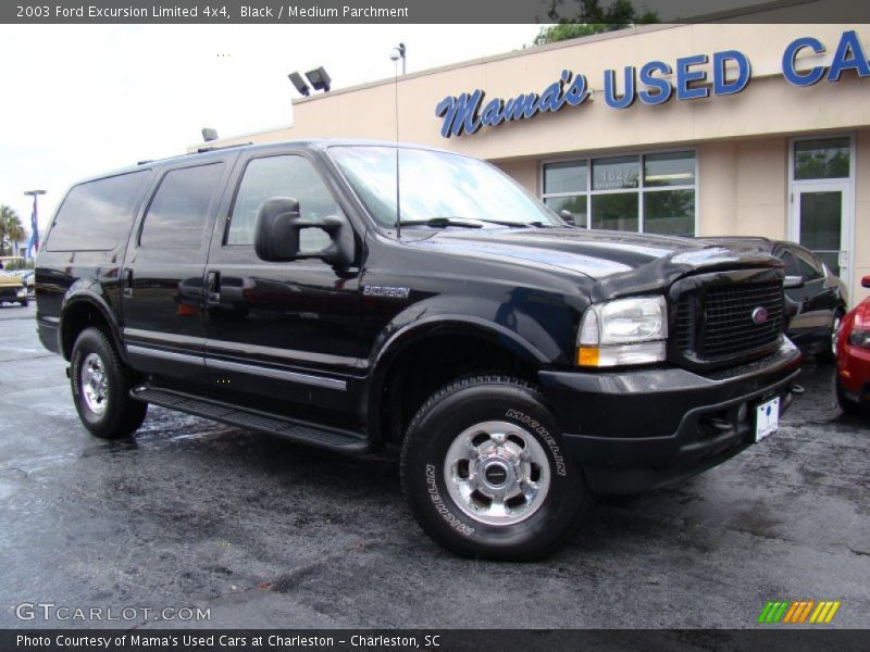 Black / Medium Parchment 2003 Ford Excursion Limited 4x4