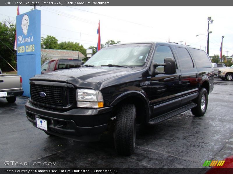 Black / Medium Parchment 2003 Ford Excursion Limited 4x4