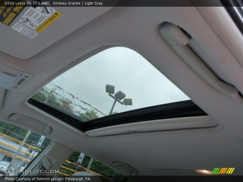 Smokey Granite / Light Gray 2009 Lexus RX 350 AWD