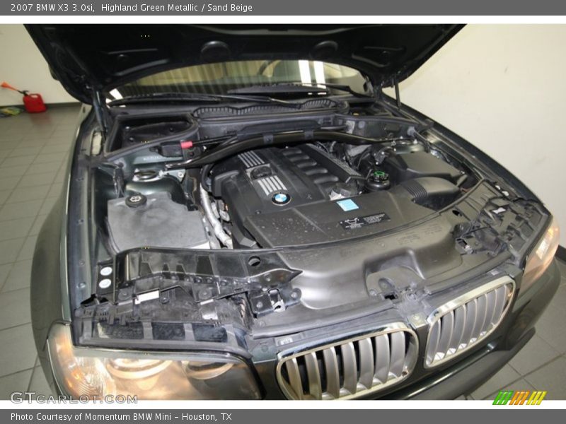 Highland Green Metallic / Sand Beige 2007 BMW X3 3.0si