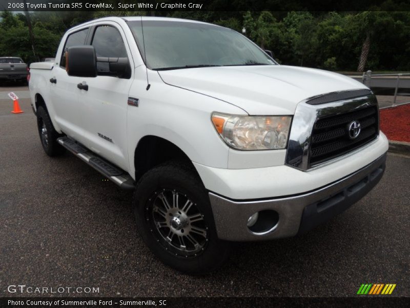 Super White / Graphite Gray 2008 Toyota Tundra SR5 CrewMax