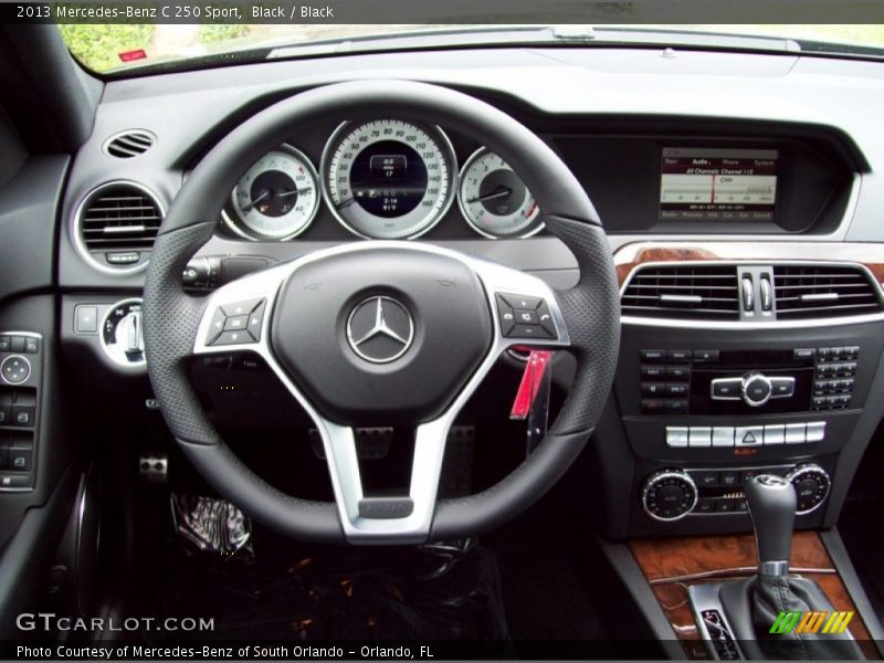 Black / Black 2013 Mercedes-Benz C 250 Sport