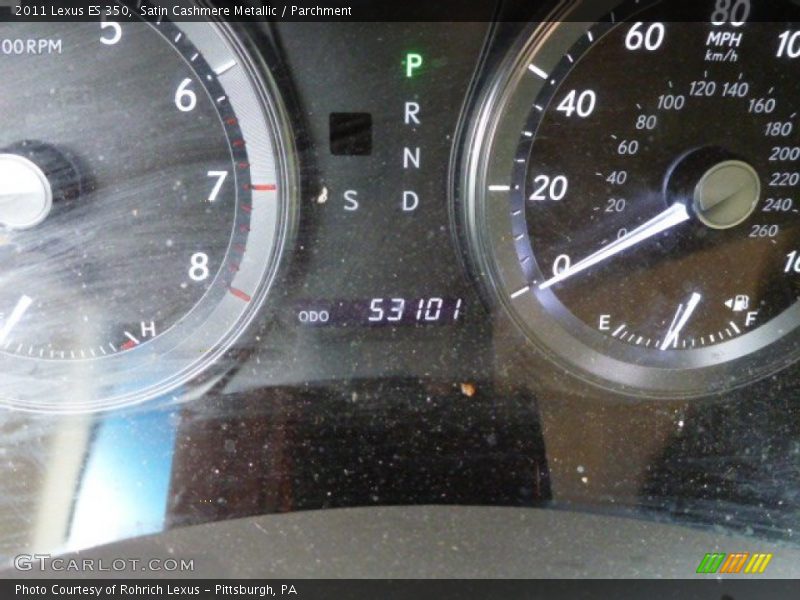 Satin Cashmere Metallic / Parchment 2011 Lexus ES 350