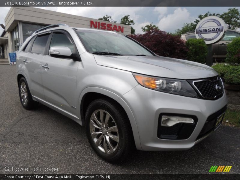 Bright Silver / Black 2011 Kia Sorento SX V6 AWD