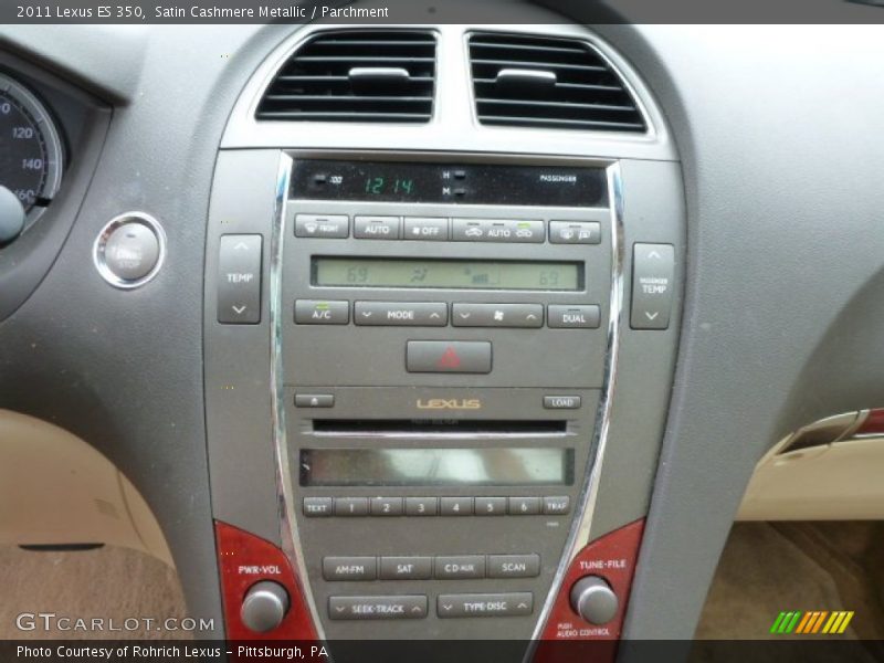 Satin Cashmere Metallic / Parchment 2011 Lexus ES 350