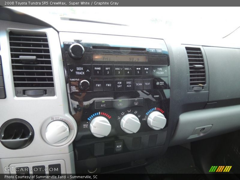 Super White / Graphite Gray 2008 Toyota Tundra SR5 CrewMax