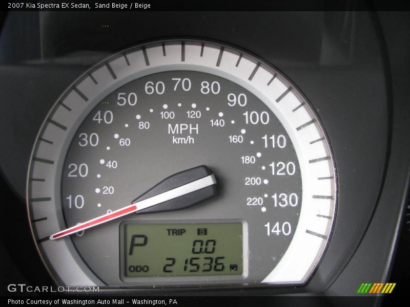 Sand Beige / Beige 2007 Kia Spectra EX Sedan