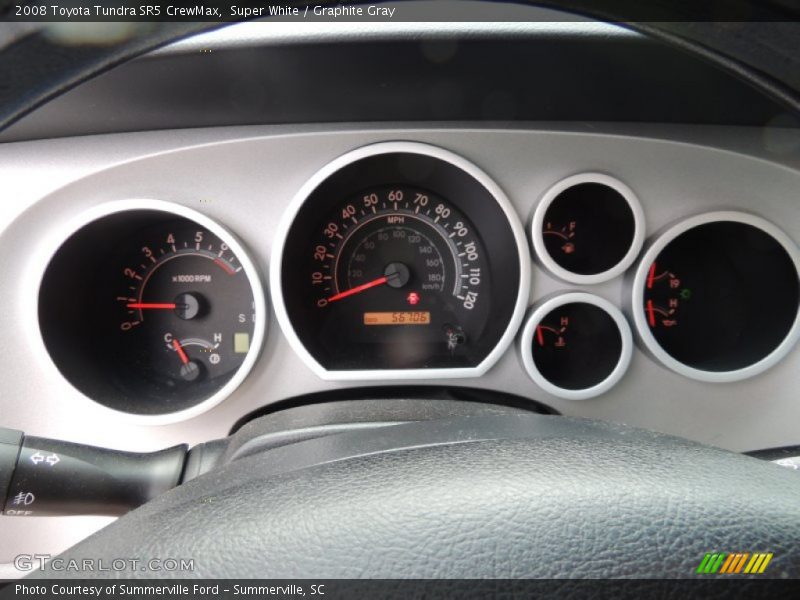 Super White / Graphite Gray 2008 Toyota Tundra SR5 CrewMax
