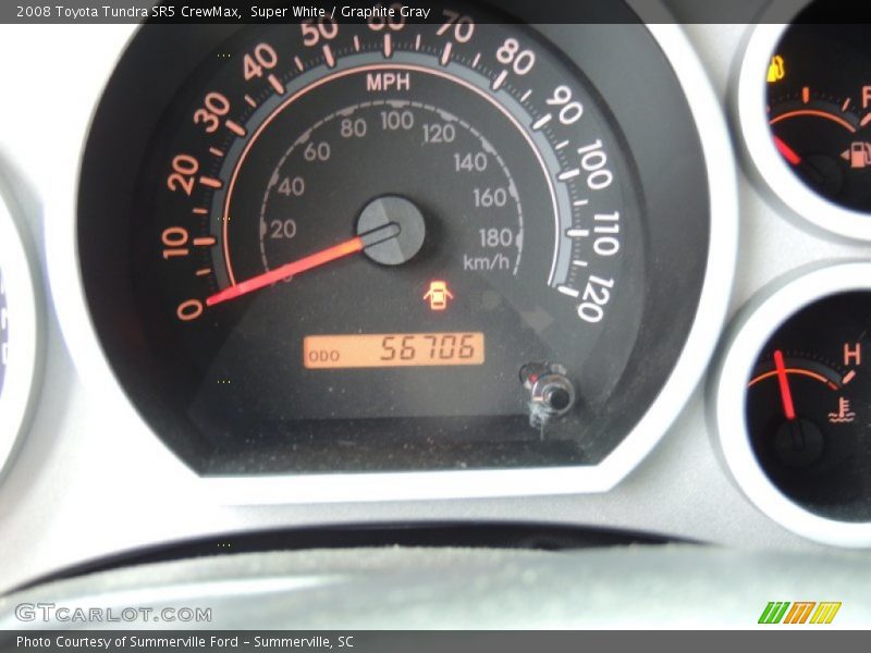 Super White / Graphite Gray 2008 Toyota Tundra SR5 CrewMax