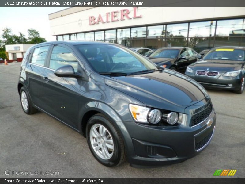 Cyber Gray Metallic / Jet Black/Dark Titanium 2012 Chevrolet Sonic LT Hatch