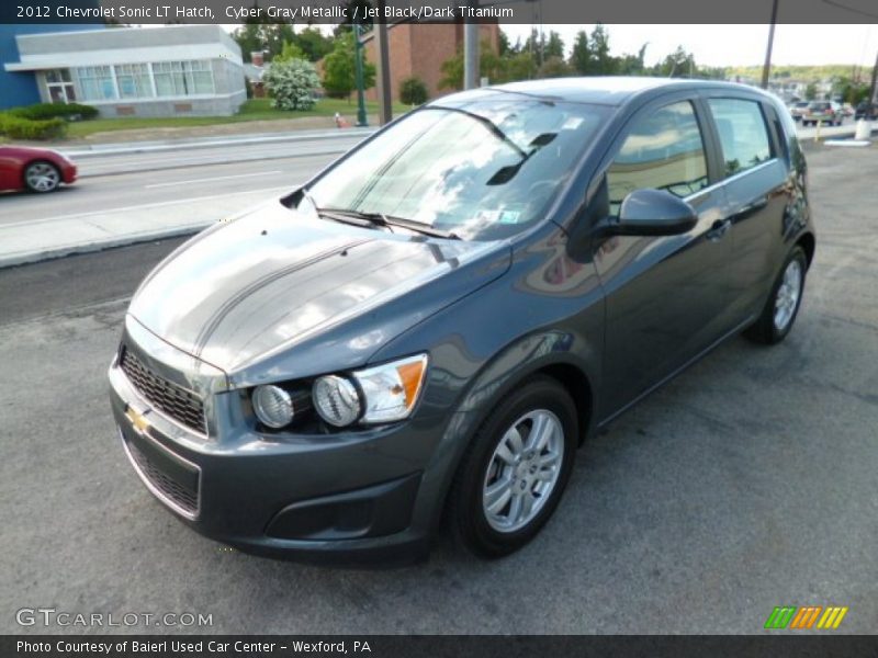 Cyber Gray Metallic / Jet Black/Dark Titanium 2012 Chevrolet Sonic LT Hatch