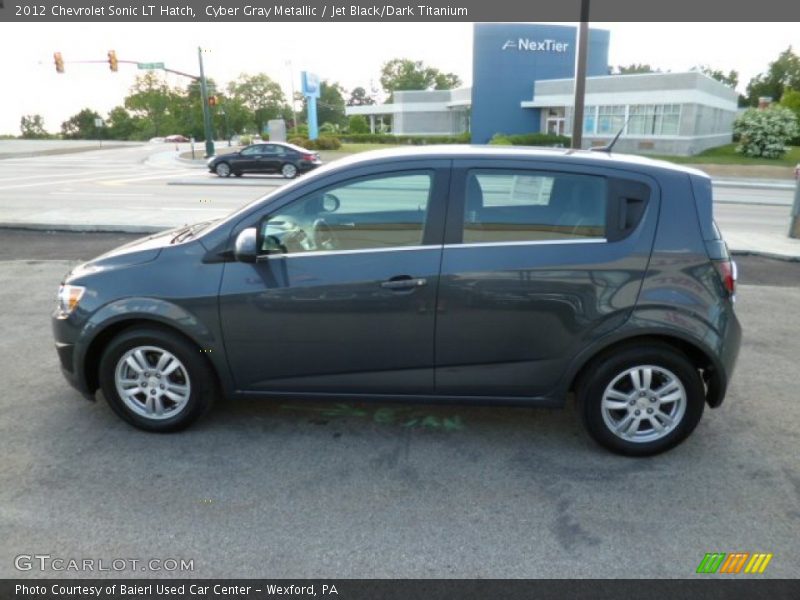 Cyber Gray Metallic / Jet Black/Dark Titanium 2012 Chevrolet Sonic LT Hatch