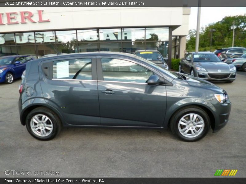 Cyber Gray Metallic / Jet Black/Dark Titanium 2012 Chevrolet Sonic LT Hatch