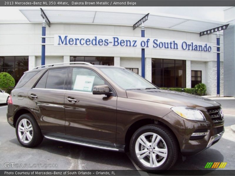 Dakota Brown Metallic / Almond Beige 2013 Mercedes-Benz ML 350 4Matic