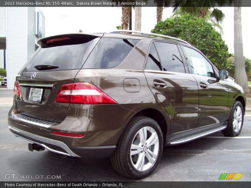 Dakota Brown Metallic / Almond Beige 2013 Mercedes-Benz ML 350 4Matic