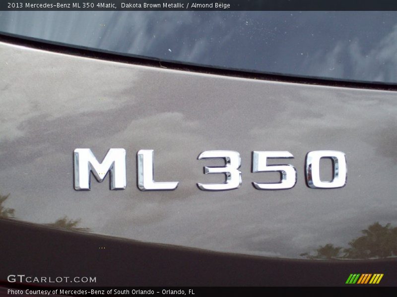 Dakota Brown Metallic / Almond Beige 2013 Mercedes-Benz ML 350 4Matic