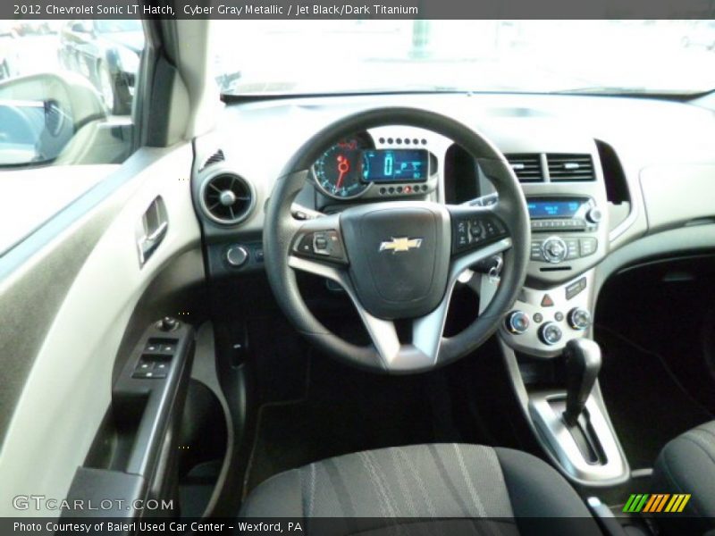 Cyber Gray Metallic / Jet Black/Dark Titanium 2012 Chevrolet Sonic LT Hatch
